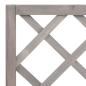 Preview: Pflanzkübel mit Spalier Grau 70x30x135 cm Massivholz Tanne