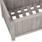 Preview: Pflanzkübel mit Spalier Grau 70x30x135 cm Massivholz Tanne
