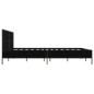 Preview: Bettgestell Schwarz 140x190 cm Holzwerkstoff und Metall