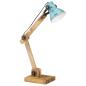Preview: Schreibtischlampe 25 W Blau 23x18x96 cm E27