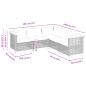 Preview: 5-tlg. Garten-Sofagarnitur mit Kissen Schwarz Poly Rattan