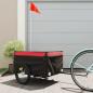 Preview: ARDEBO.de - Fahrradanhänger Schwarz und Rot 45 kg Eisen