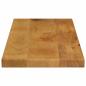 Preview: Tischplatte 90x20x3,8 cm Rechteckig Massivholz Mango