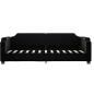 Preview: Tagesbett Schwarz 80x200 cm Stoff