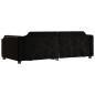 Preview: Tagesbett Schwarz 80x200 cm Stoff