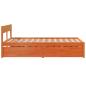 Preview: Massivholzbett ohne Matratze Wachsbraun 135x190 cm Kiefernholz