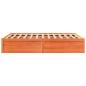 Preview: Massivholzbett ohne Matratze Wachsbraun 160x200 Kiefernholz