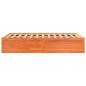 Preview: Massivholzbett ohne Matratze Wachsbraun 135x190 cm Kiefernholz