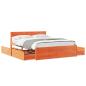 Preview: Massivholzbett ohne Matratze Wachsbraun 160x200 Kiefernholz