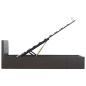 Preview: Stauraumbett Hydraulisch Grau Kunstleder 100×200 cm
