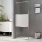Preview: ARDEBO.de - Duschwand f?r Begehbare Dusche Halbmattiertes ESG-Glas 80x195cm
