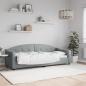 Preview: ARDEBO.de - Tagesbett Hellgrau 80x200 cm Stoff