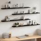 Preview: ARDEBO.de - Wandregale 4 Stk. Schwarz 100x9x3 cm
