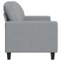 Preview: 2-Sitzer-Sofa Hellgrau 140 cm Stoff