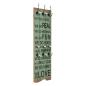 Preview: ARDEBO.de - Wandgarderobe mit 6 Haken 120x40 cm HAPPY LOVE