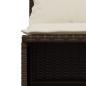 Preview: 5-tlg. Garten-Sofagarnitur mit Kissen Braun Poly Rattan