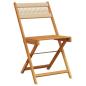 Preview: 3-tlg. Bistro-Set Beige Polypropylen und Massivholz