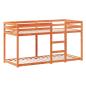 Preview: Etagenbett mit Dach Wachsbraun 90x200 cm Massivholz Kiefer