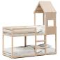 Preview: Etagenbett ohne Matratze 90x190 cm Massivholz Kiefer