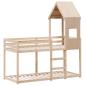 Preview: Etagenbett ohne Matratze 90x190 cm Massivholz Kiefer