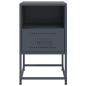 Preview: Nachttische 2 Stk. Anthrazit 36x39x60,5 cm Stahl