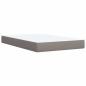 Preview: Boxspringbett mit Matratze Taupe 120x190 cm Stoff