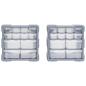 Preview: Multi-Schubladen-Organizer 2 Stk. 12 Schubladen 26,5x16x26 cm