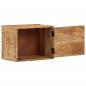 Preview: Wand-Nachttisch 40x30x25 cm Massivholz Mango