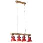 Preview: ARDEBO.de - Deckenleuchte 25 W Rot 90x24x111 cm E27