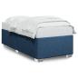 Preview: Bettgestell ohne Matratze Blau 80x200 cm Stoff