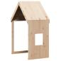 Preview: Hochbett mit Leiter und Dach 80x200 cm Massivholz Kiefer