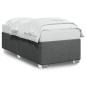 Preview: Bettgestell ohne Matratze Dunkelgrau 90x190 cm Stoff