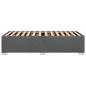Preview: Bettgestell ohne Matratze Dunkelgrau 90x190 cm Stoff