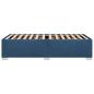 Preview: Bettgestell ohne Matratze Blau 90x190 cm Stoff