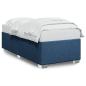 Preview: Bettgestell ohne Matratze Blau 90x200 cm Stoff