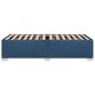 Preview: Bettgestell ohne Matratze Blau 90x200 cm Stoff