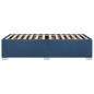 Preview: Bettgestell ohne Matratze Blau 100x200 cm Stoff