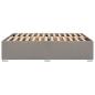 Preview: Bettgestell ohne Matratze Taupe 160x200 cm Stoff