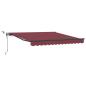 Preview: Markise Automatisch mit LEDs Weinrot 300x250 cm