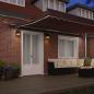 Preview: Markise Automatisch mit LEDs Braun 500x300 cm