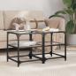 Preview: ARDEBO.de - Couchtische mit Glasplatten 2 Stk. Transparent 40x40x45cm Stahl