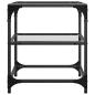 Preview: Couchtische mit Glasplatten 2 Stk. Transparent 40x40x45cm Stahl