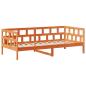 Preview: Tagesbett mit Dach Wachsbraun 90x200 cm Massivholz Kiefer