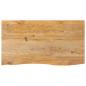 Preview: ARDEBO.de - Tischplatte mit Baumkante 110x60x3,8 cm Massivholz Mango