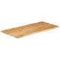 Preview: Tischplatte mit Baumkante 110x60x3,8 cm Massivholz Mango