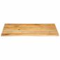 Preview: Tischplatte mit Baumkante 110x60x3,8 cm Massivholz Mango