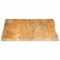 Preview: Tischplatte mit Baumkante 100x80x3,8 cm Massivholz Mango