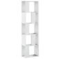 Preview: Bücherregal 5 Böden Weiß 45x23,5x162,5 cm Holzwerkstoff