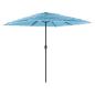 Preview: Sonnenschirm mit Stahlmast Blau 248x248x248 cm
