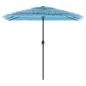 Preview: Sonnenschirm mit Stahlmast Blau 248x248x248 cm